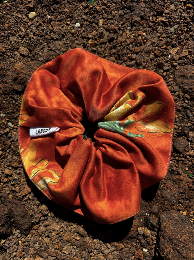 Chouchou XXL- Orange & Green